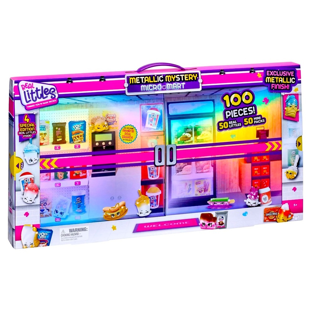 Shopkins Real Littles Metallic Mystery Micro Mart 100 Pieces  BRAND NEW.